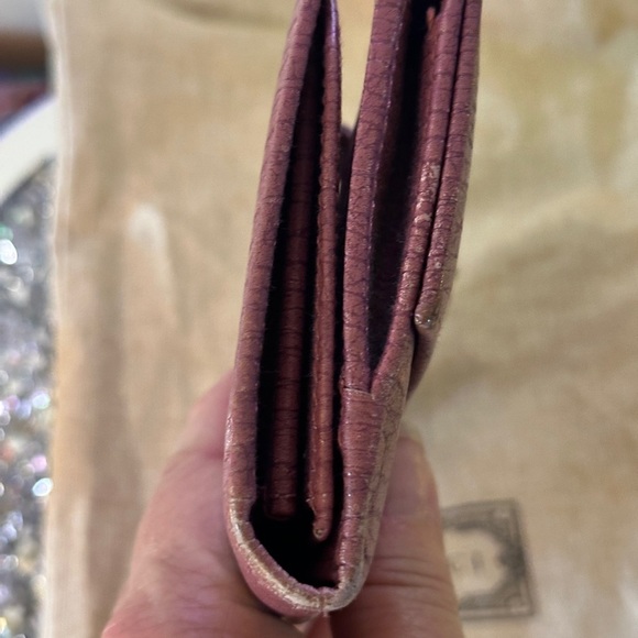 Gucci Horse Bit Portemonnaie Coral Leather Wallet. - Picture 9 of 13